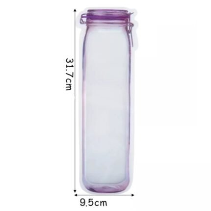 Reusable Bottle-Shaped Ziplock Food Storage Bag (500ml, Piece)
Round Ultra-Thin Colorful LED Drink Coaster (1 Piece)"