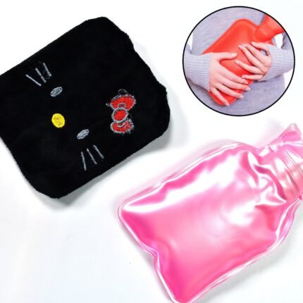 small Hot Water Bag with Cover for Pain Relief, Neck, Shoulder Pain and Hand, Feet Warmer, Menstrual Cramps.