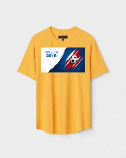 Unisex Designer Premium Quality Printed T-Shirt For Boys And Girls :: Cloth type : Cotton - Colour :: Yellow