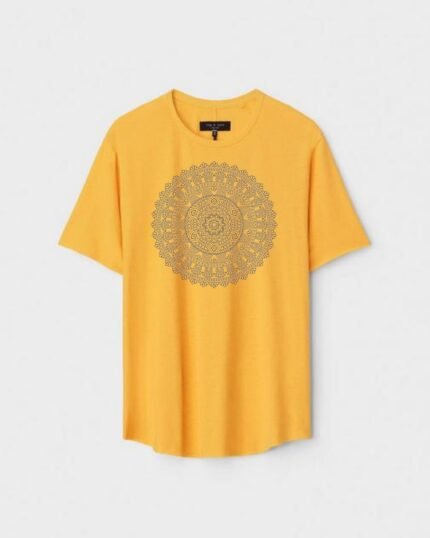 Unisex Designer Premium Quality Printed T-Shirt For Boys And Girls :: Cloth type : Cotton - Colour :: Yellow