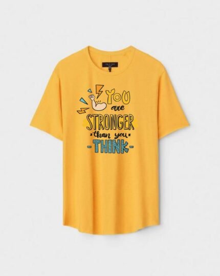 Unisex Designer Premium Quality Printed T-Shirt For Boys And Girls :: Cloth type : Cotton - Colour :: Yellow