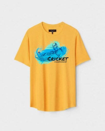 Unisex Designer Premium Quality Printed T-Shirt For Boys And Girls :: Cloth type : Cotton - Colour :: Yellow